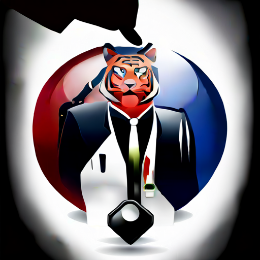 magnifying glass, campfire, tuxedo, lightsaber, carpet, crab, tape measure, flag, tattoo, tiger